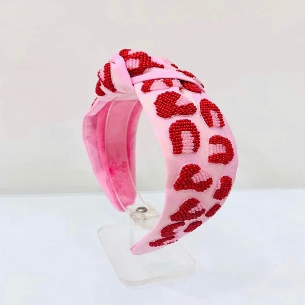 Pink Leopard Headband